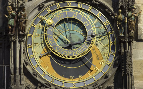 Czech 2013 Prague Astronomical clock face